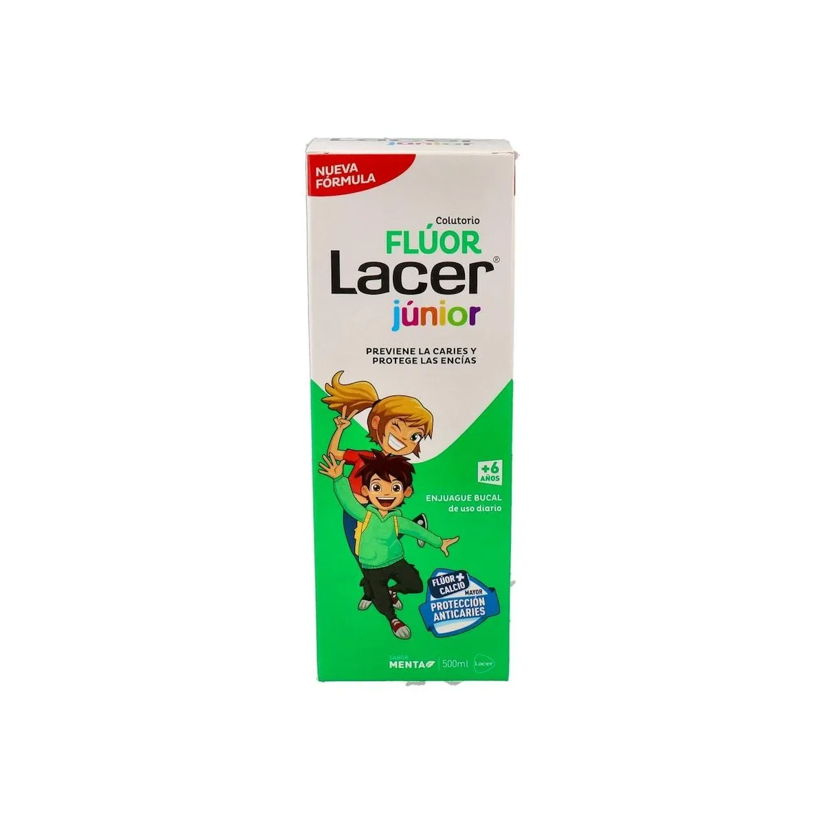 Fluor Lacer 0,05% Dia Col/Menta Inf 500 Ml