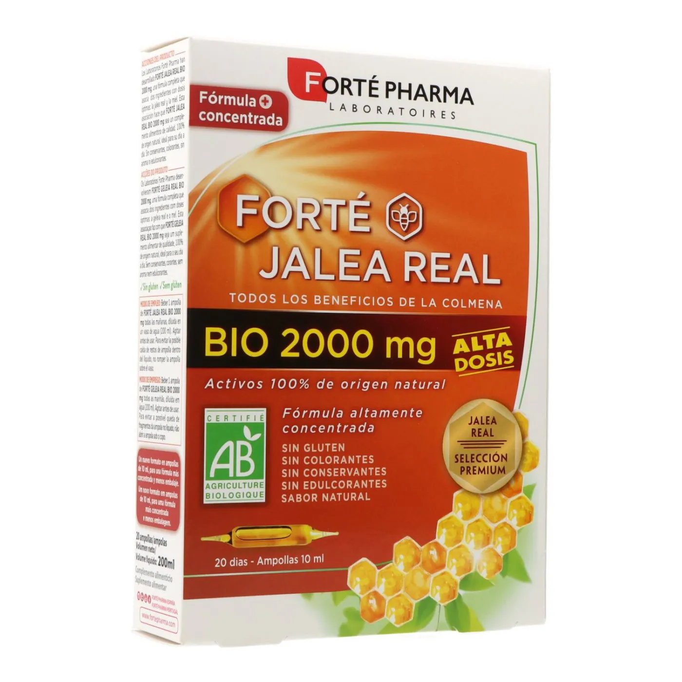 Forte Jalea Real 2000 Mg 20 Ampollas Forte Pharm