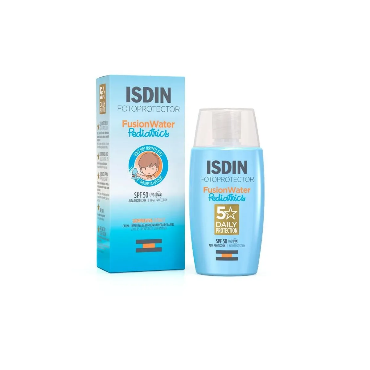Isdin Protector Solar Fps 50+ Fusion Water Pediat 50 Ml