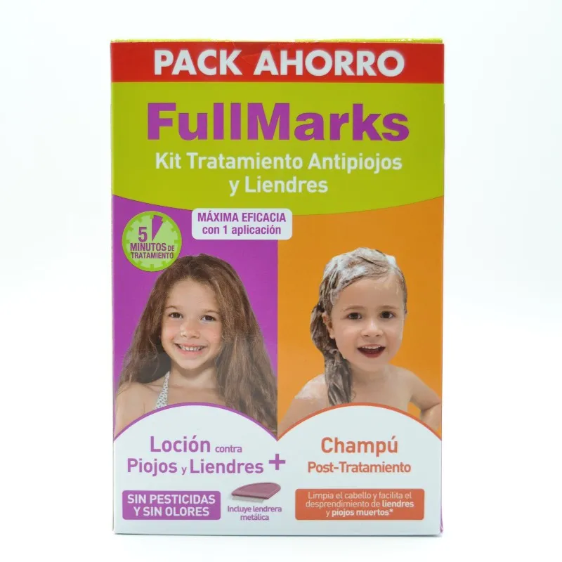 FULLMARKS KIT ANTIPIOJOS Y LIENDRES LOCION+CHAMP