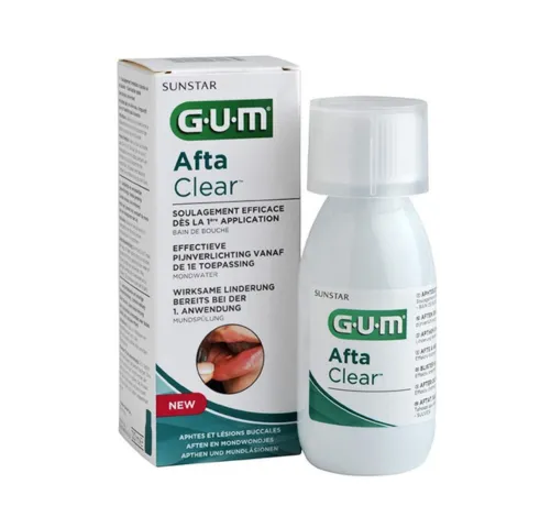 G.U.M Afta Clear Colutorio, 120 ml. - Sunstar