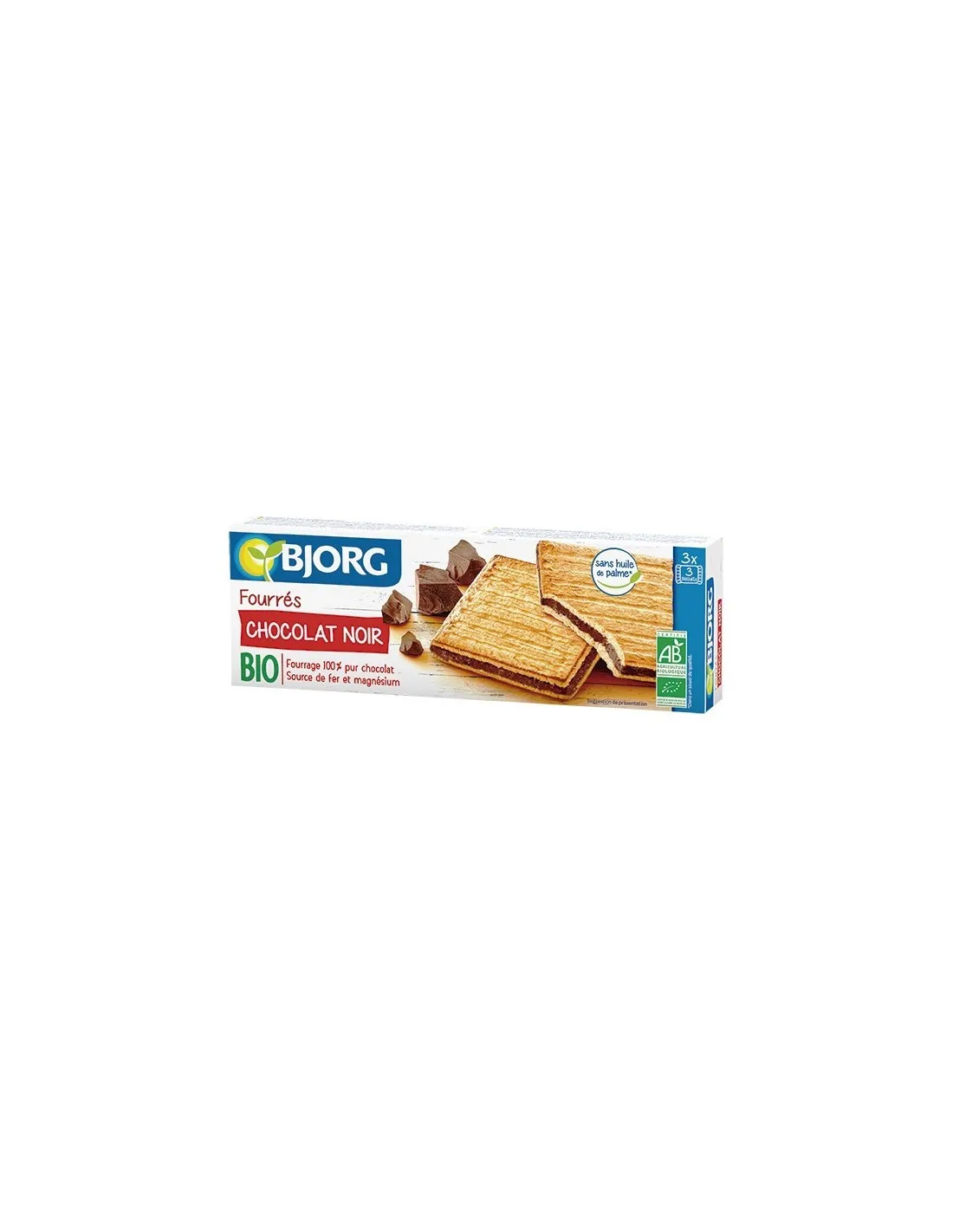 Galletas Rellenas De Chocolate Bio, 150 G de Bjorg