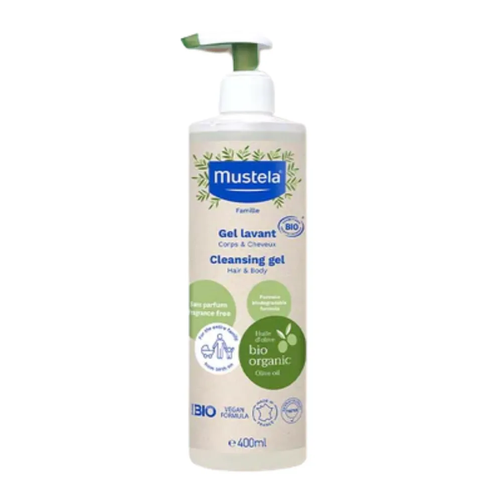 Gel Champú, Certificado BIO, 400ml. - Mustela