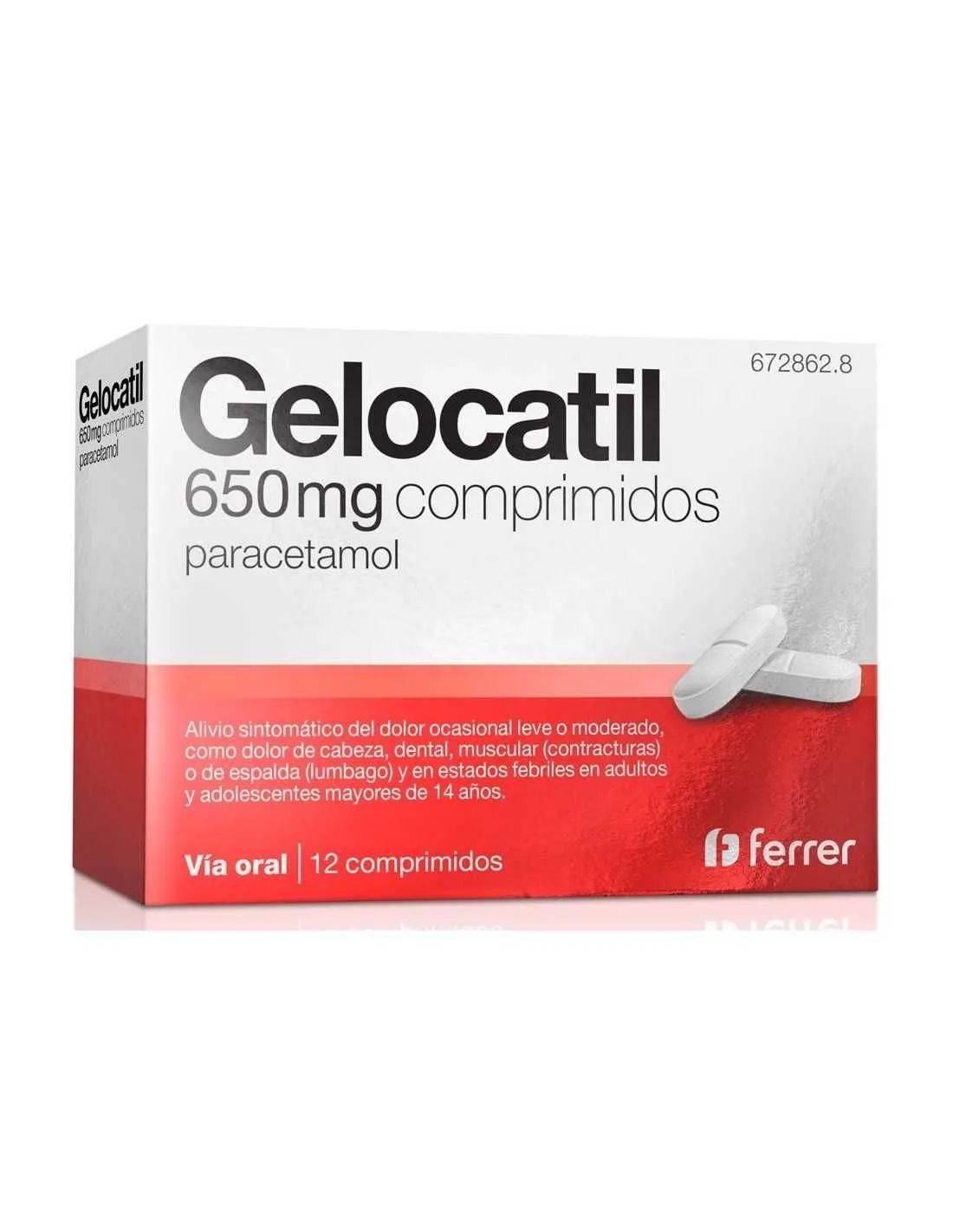 Gelocatil 650 Mg 20 Comprimidos