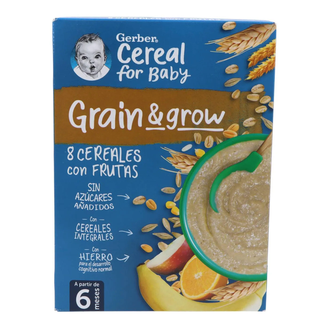 Gerber 8 Cereales Fruta 250 g