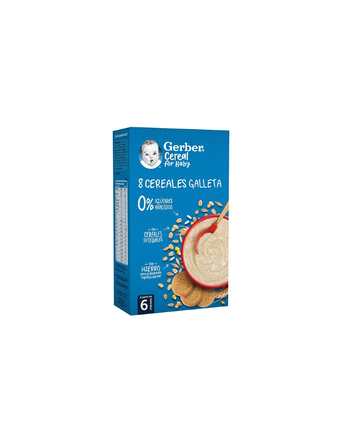 GERBER 8 CEREALES GALLETAS 475 G