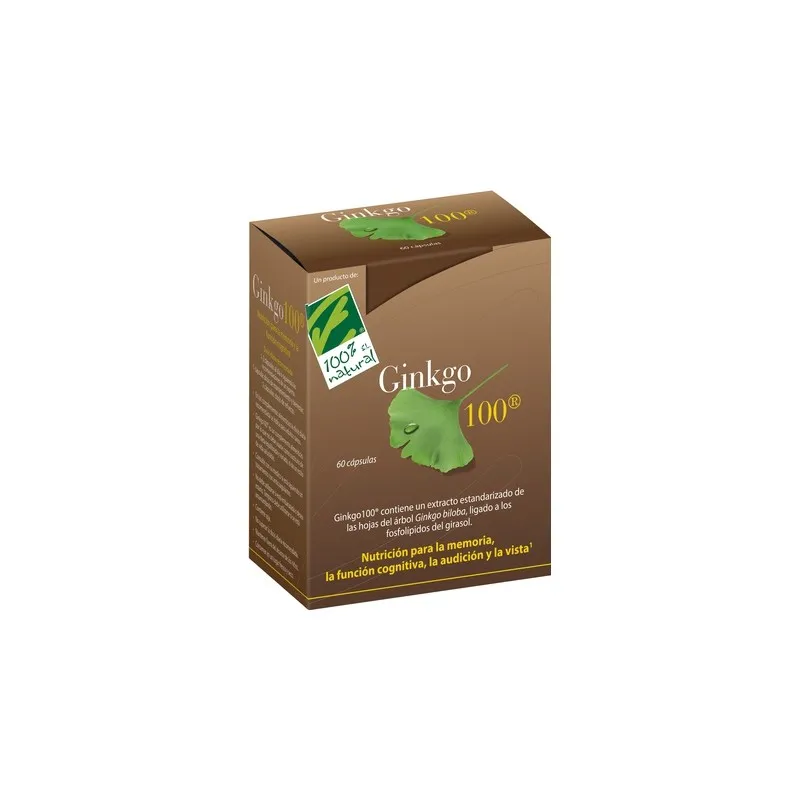 100% NATURAL GINKGO BILOBA 60 CAPSULAS