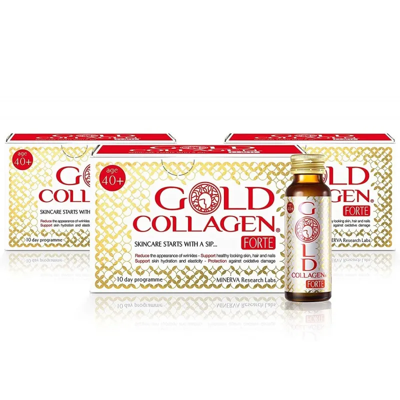 GOLD COLLAGEN FORTE 3 X 10 FRASCOS
