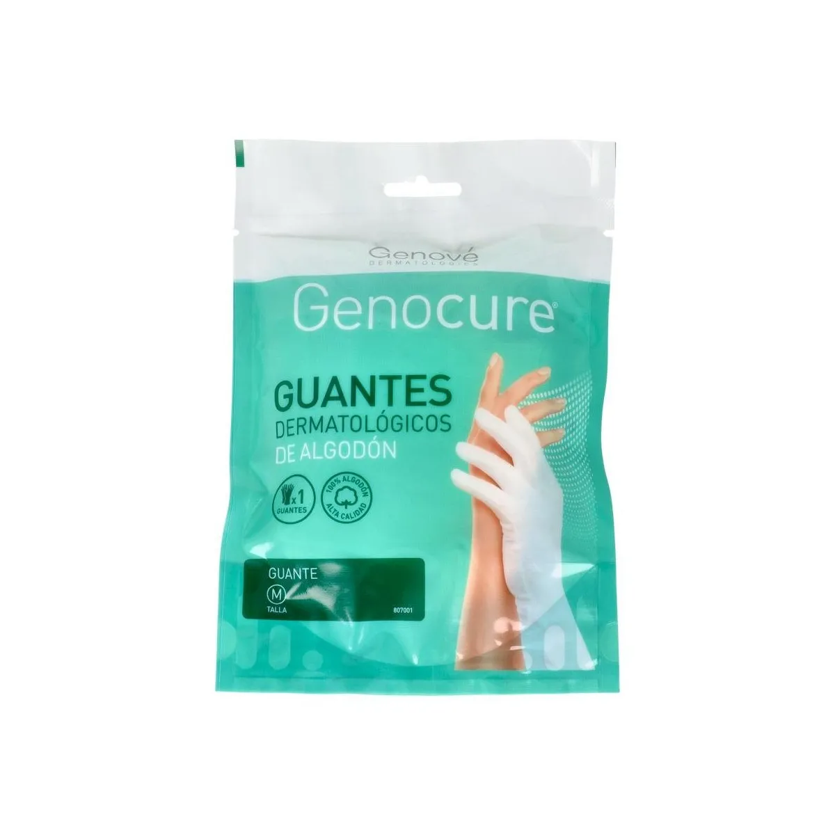 Guantes Derm Genocure Algod 8 Med