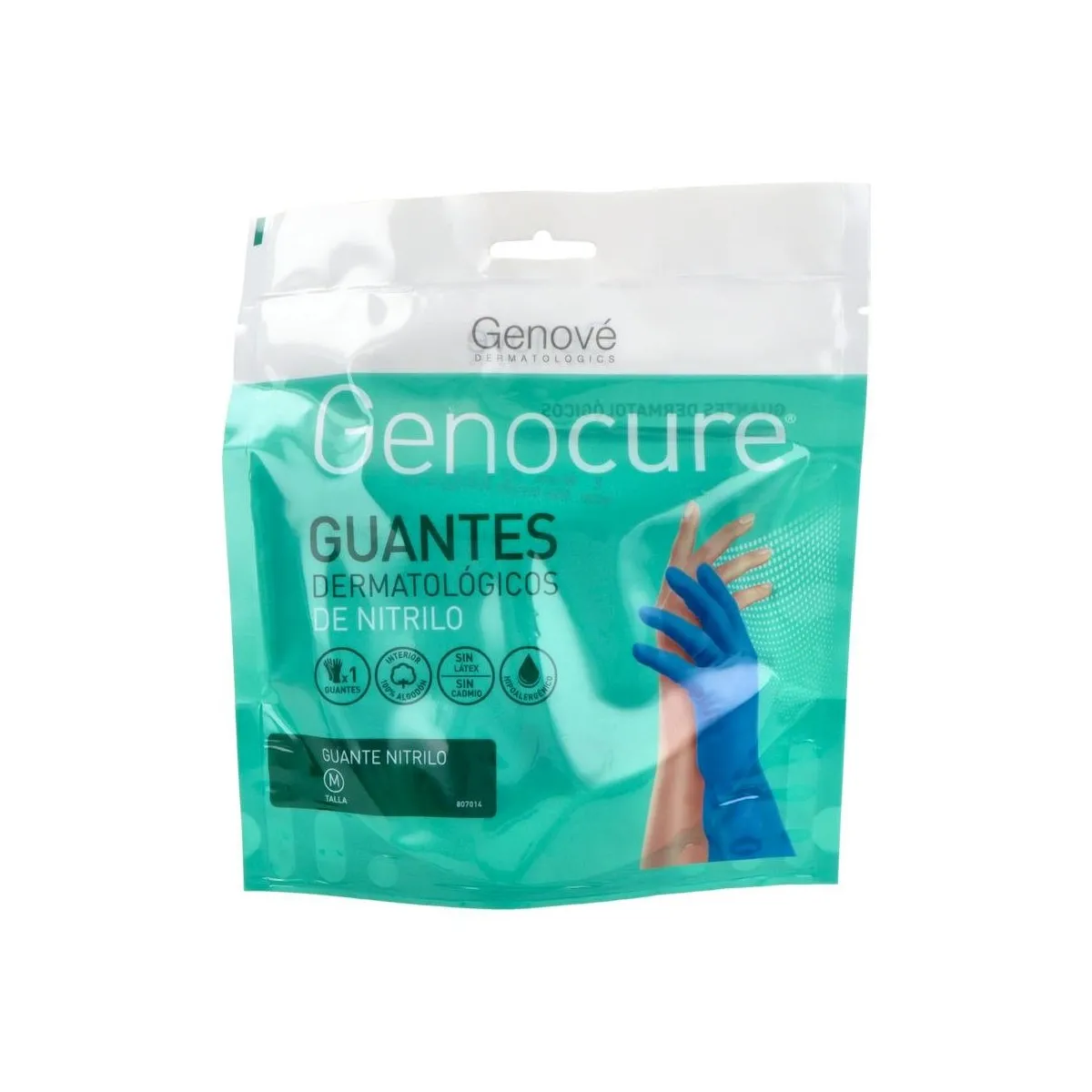 Guantes Derm Genocure Nitrilo T-M/7 2uds