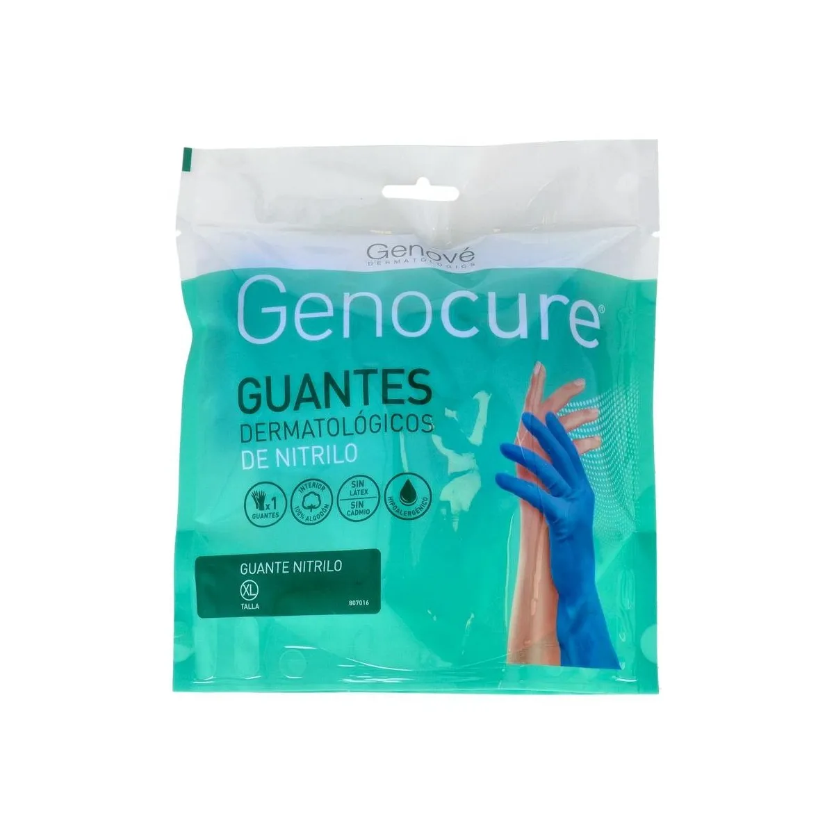 Guantes Derm Genocure Nitrilo T Xl/9 2uds