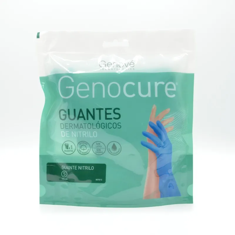 GUANTES DERMATOLOGICOS NITRILO T/S 2U.