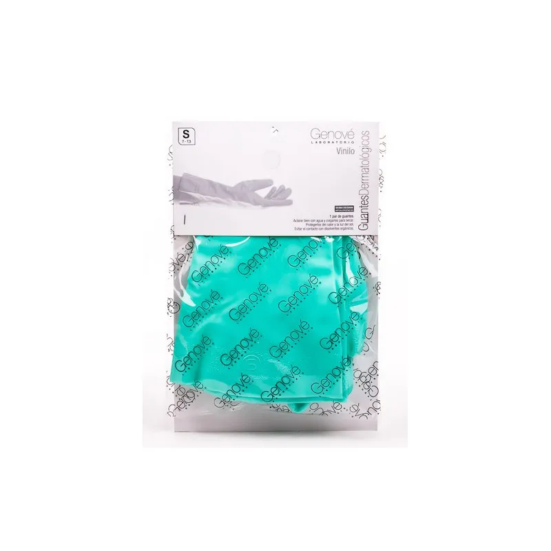 GUANTES GENOVE DERMAT VINILO ALGODON PEQ