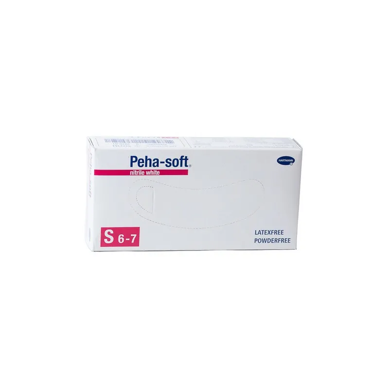 GUANTES PEHA-SOFT NITRILO BLANCO T/P 100