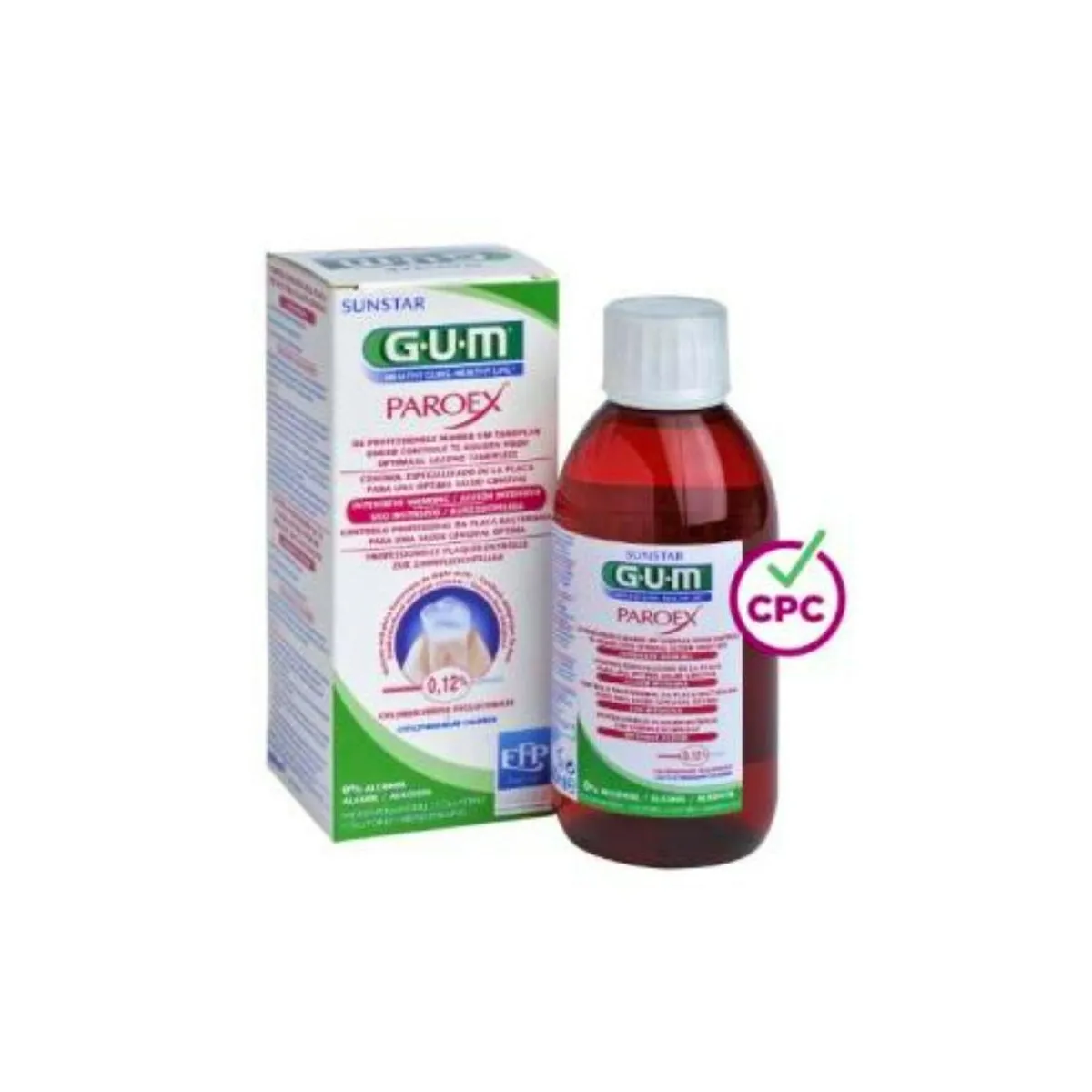 Gum Paroex Tratamiento 0,12% Clorhexidina Colutorio 500 Ml