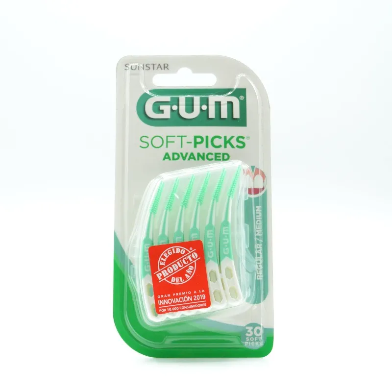 GUM SOFT PICKS ADVANCED MEDIUM 30U