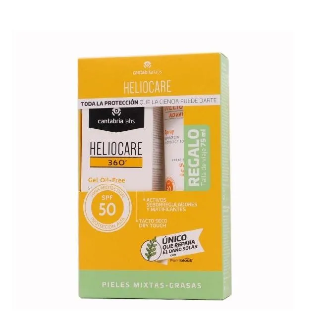 Heliocare 360 Gel Oil Free SPF50+ 50ml + Regalo de Viaje 75ml