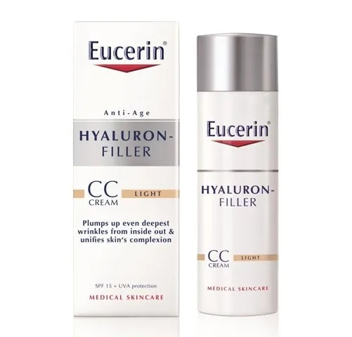Hyaluron-Filler CC Cream Tono Claro, 50 ml. - Eucerin