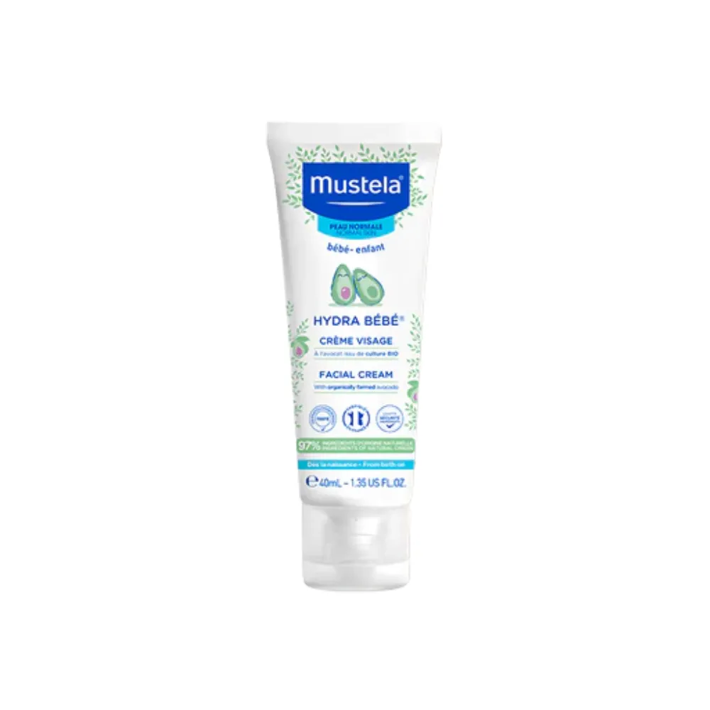 Hydra bebé crema facial con Aguacate Bio, 40 ml. - Mustela