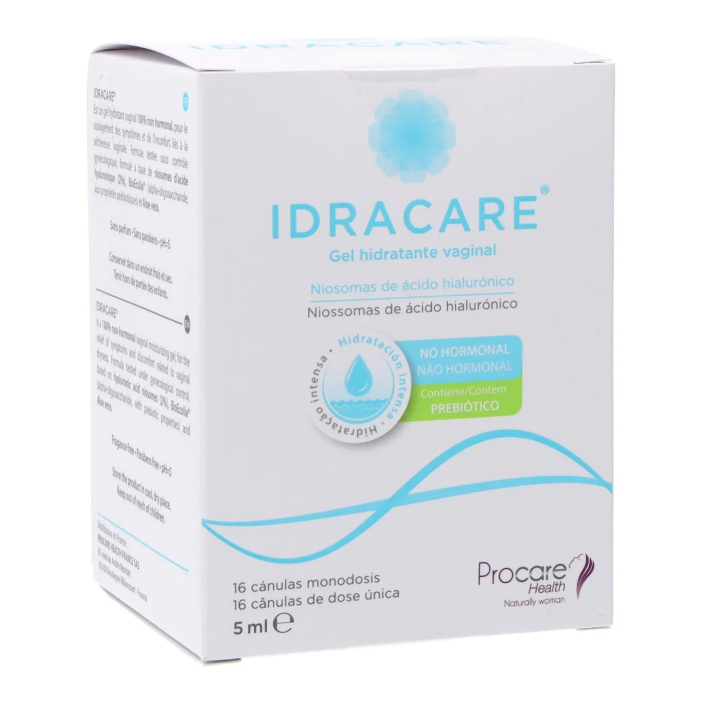 Idracare Gel Hidratante Vaginal 16 Canulas Monodosis 5ml