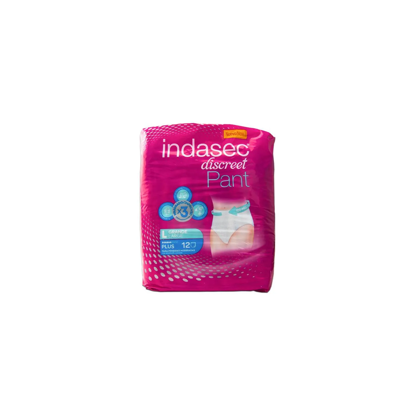 Indasec Discreet Pant Plus Talla Grande 12 Uds