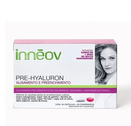 Inneov Pre-Hyaluron Antiarrugas Alisa y Rellena, 60 capsulas