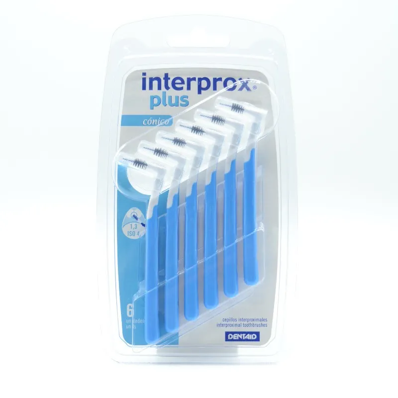 INTERPROX PLUS 2G CONICO 6 U AZUL