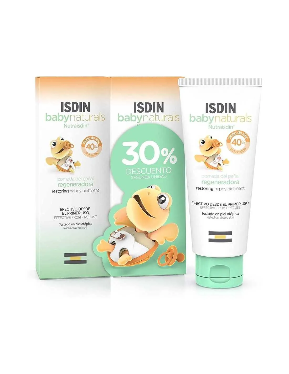 Pack ISDIN Baby Naturals Nutraisdin pomada del pañal regeneradora 100ml + 100ml