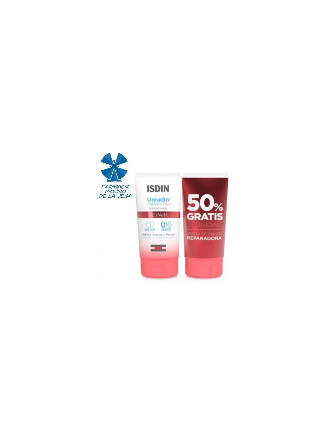 ISDIN UREADIN MANOS PLUS REPAIR 50 ML PACK 50% DTO. 2ª UNIDAD