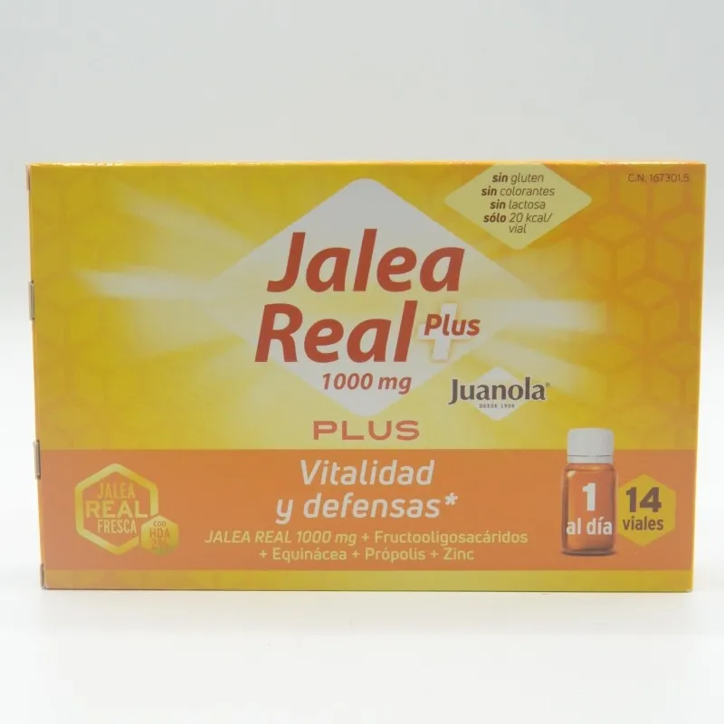 JUANOLA JALEA REAL PLUS 1000 MG 14 VIALES