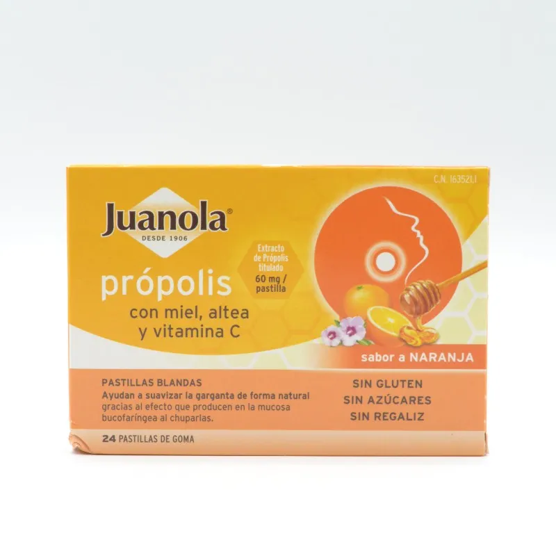 JUANOLA PROPOLIS CON ALTA SABOR NARANJA 24 U