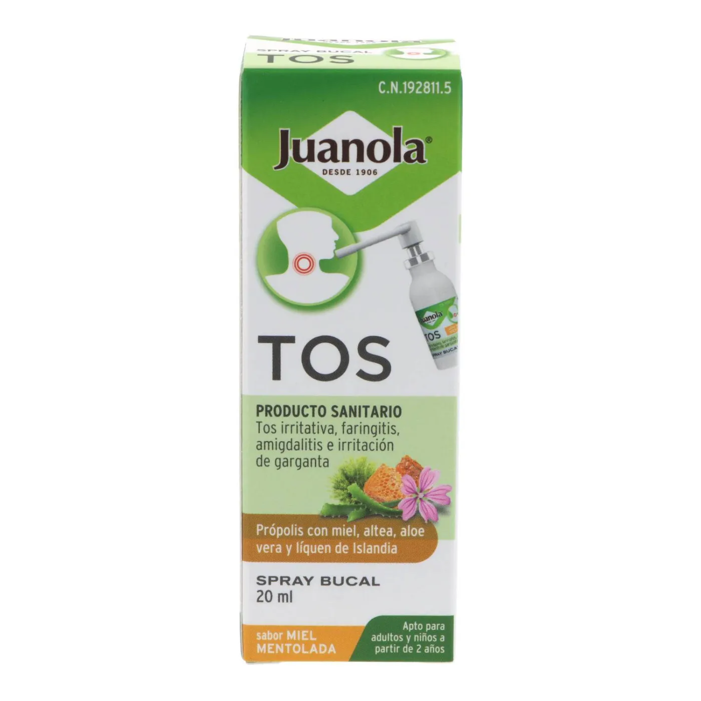 Juanola Tos Spray Bucal Miel 20 ml
