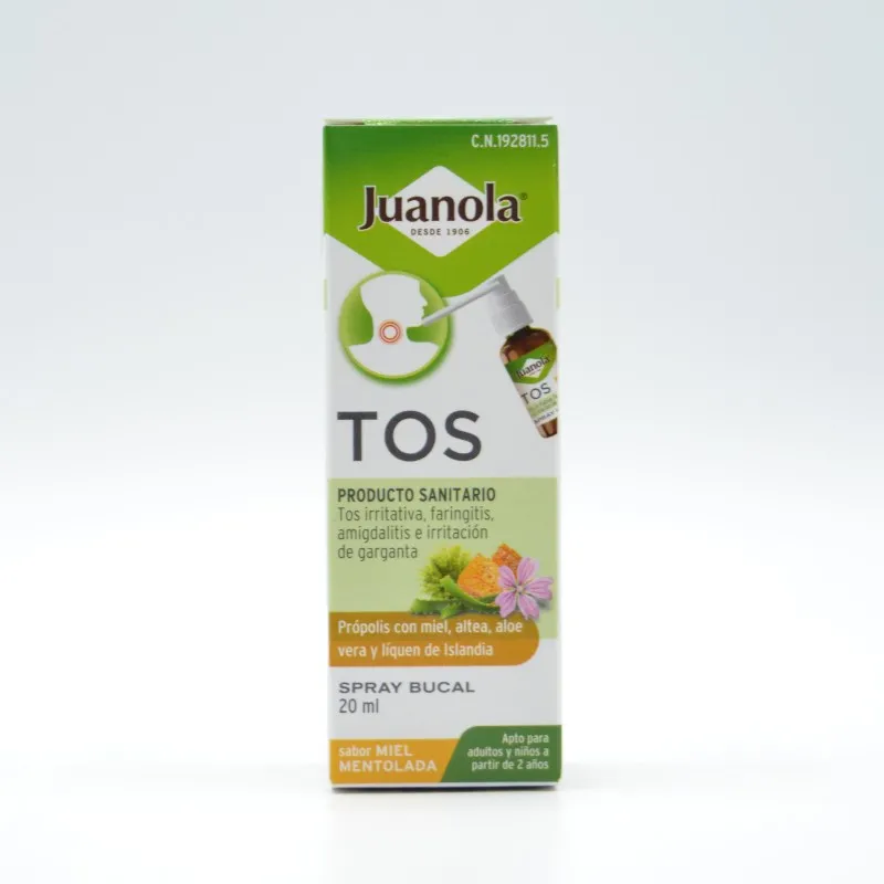 JUANOLA TOS SPRAY BUCAL SABOR MIEL MENTOLADA 120