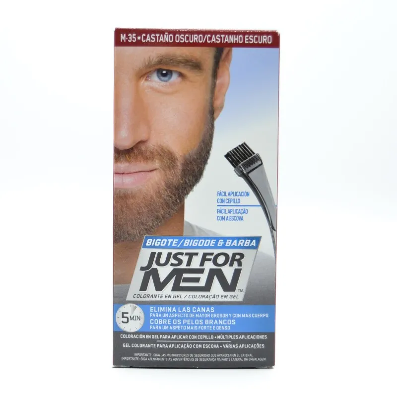 JUST FOR MEN BIGOTE Y BARBA CASTAÑO OSCURO