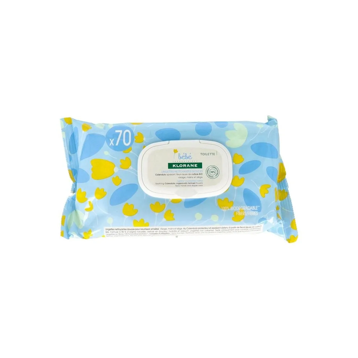 Klorane Bebe Toallitas Recamb 72un