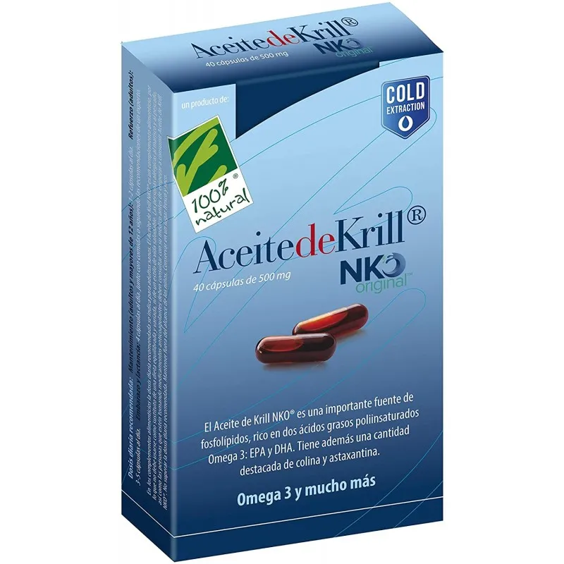 100% NATURAL KRILL NKO 40 CAPSULAS