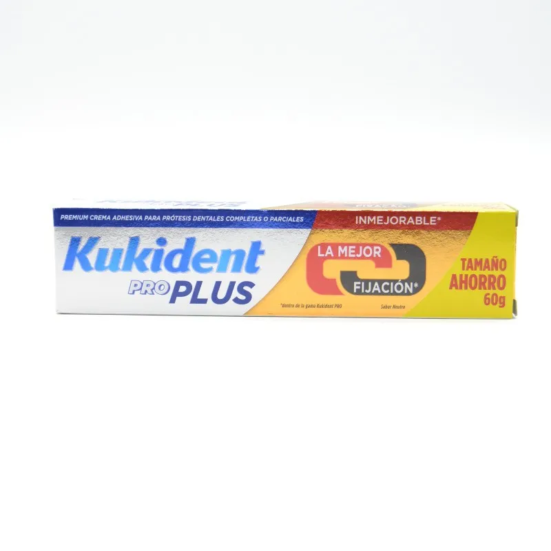 KUKIDENT PLUS DOBLE ACCION TAMAÑO AHORRO 60 GR (FIRMEZA AL MASTICAR)