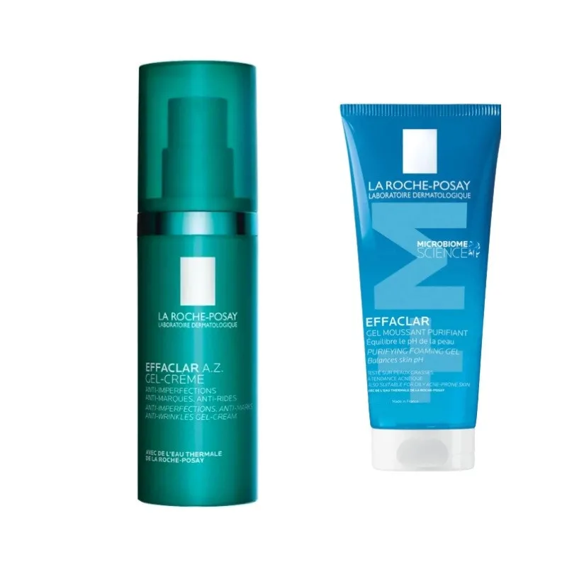 La Roche Posay Pack Effaclar A.Z. Gel Creme 40ml + Oferta Gel Purificante 50ml