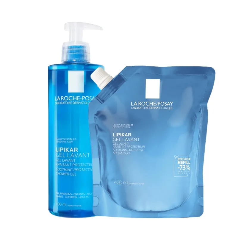 La Roche Posay Pack Lipikar Gel Lavante 400ml + Recarga 400ml