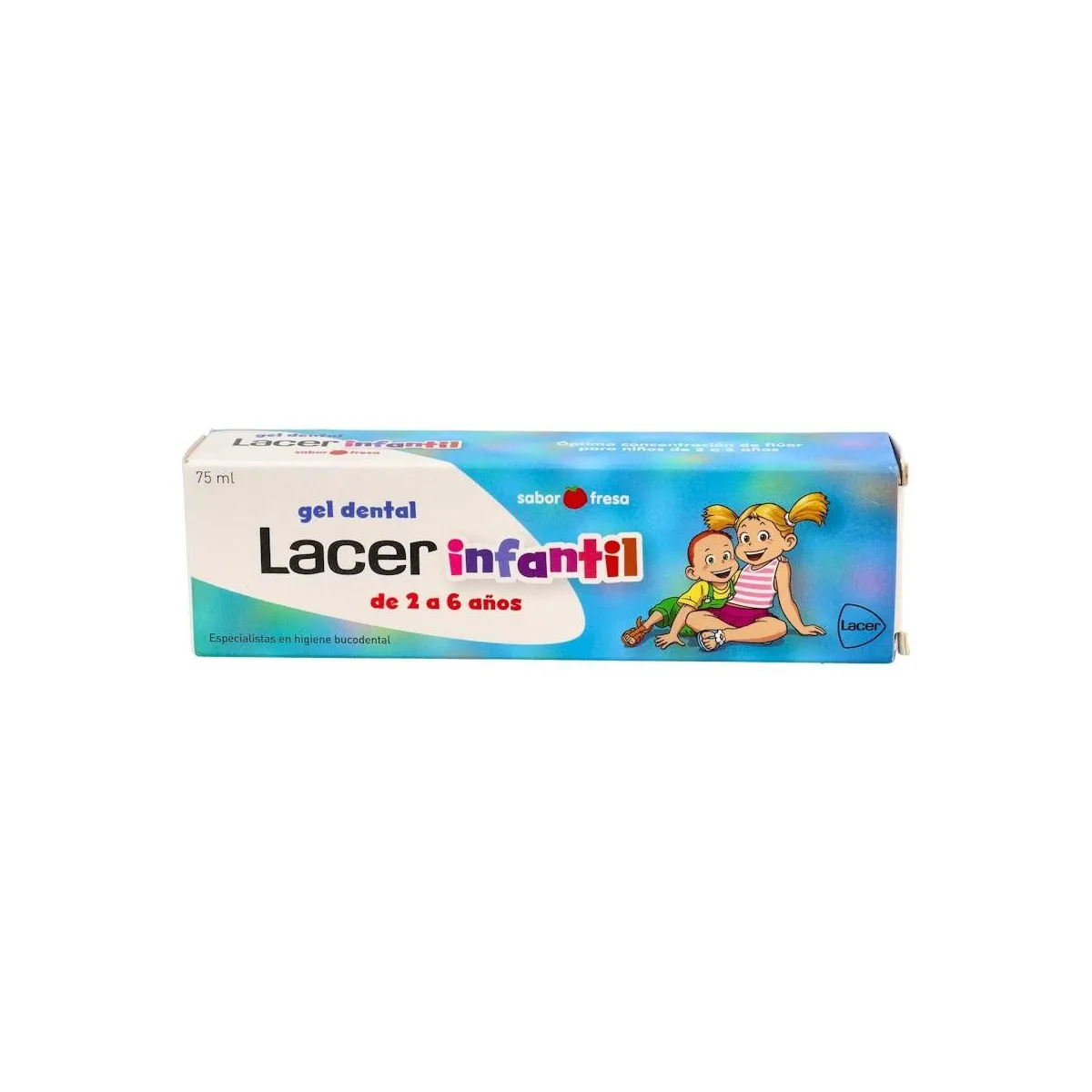 Lacer Gel Infantil Fresa 75 Ml 2-6 Años