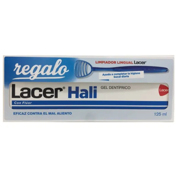 Lacer Hali Gel Dentífrico 125 ml. + REGALO Limpiador Lingual