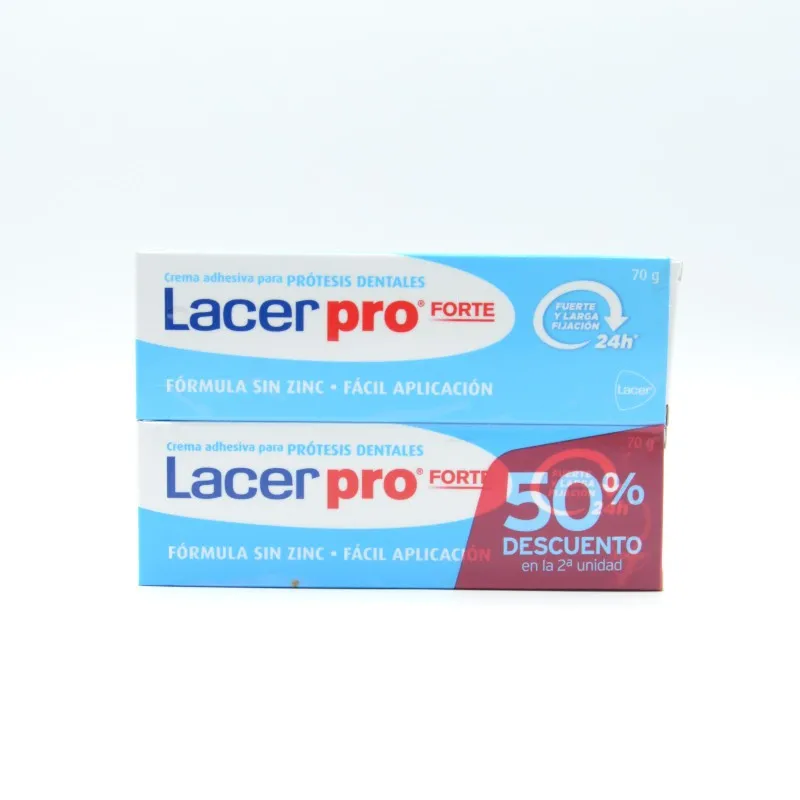 LACERPRO FORTE CREMA ADHESIVA 70 G DUPLO 50% 2ª U