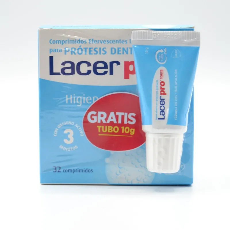 LACERPRO COMPRIMIDOS LIMPIADORES DE PROTESIS 32 COMP