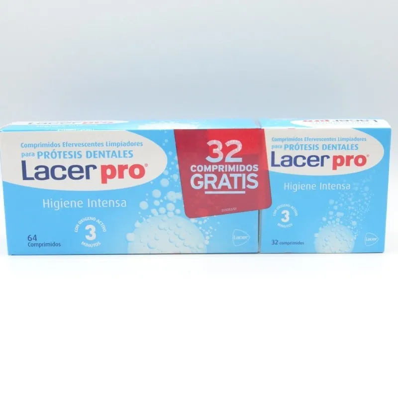 LACER PRO COMP LIMPIADORES PARA PROTESIS 64+32 COMP DE REGALO