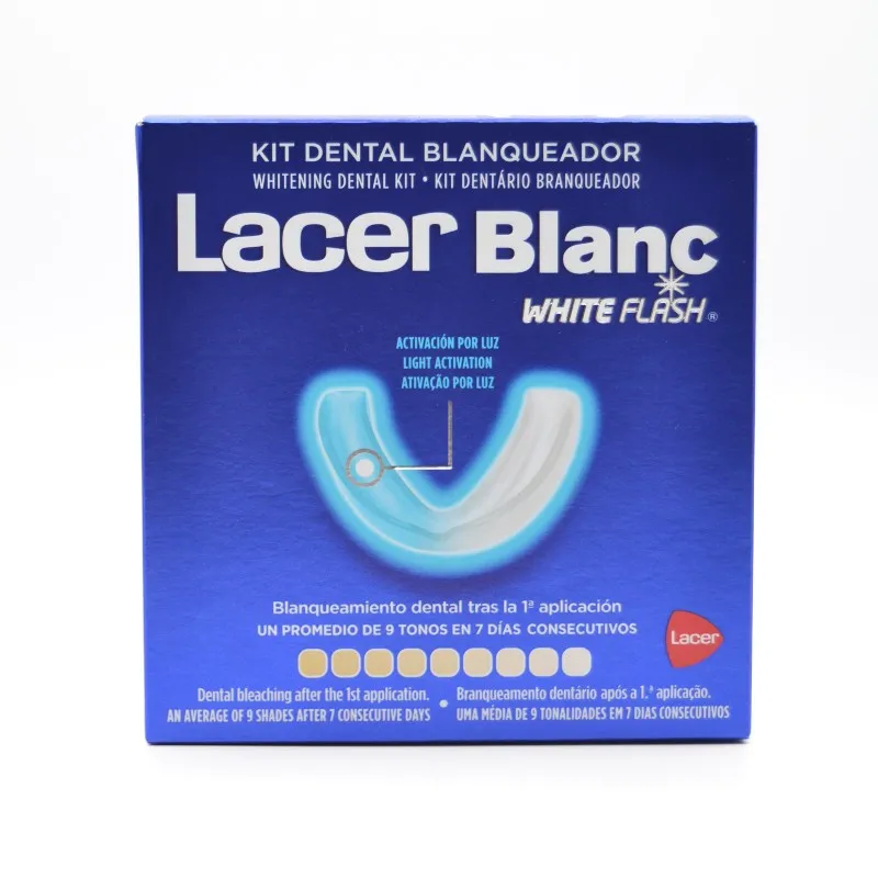 LACERBLANC WHITE FLASH KIT DENTAL BLANQUEADOR+PASTA DE REGALO