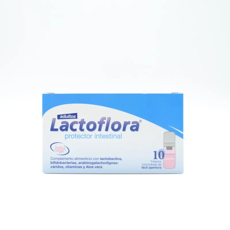 LACTOFLORA PROTECTOR INTESTINAL ADULTOS 10 VIALES FRESA