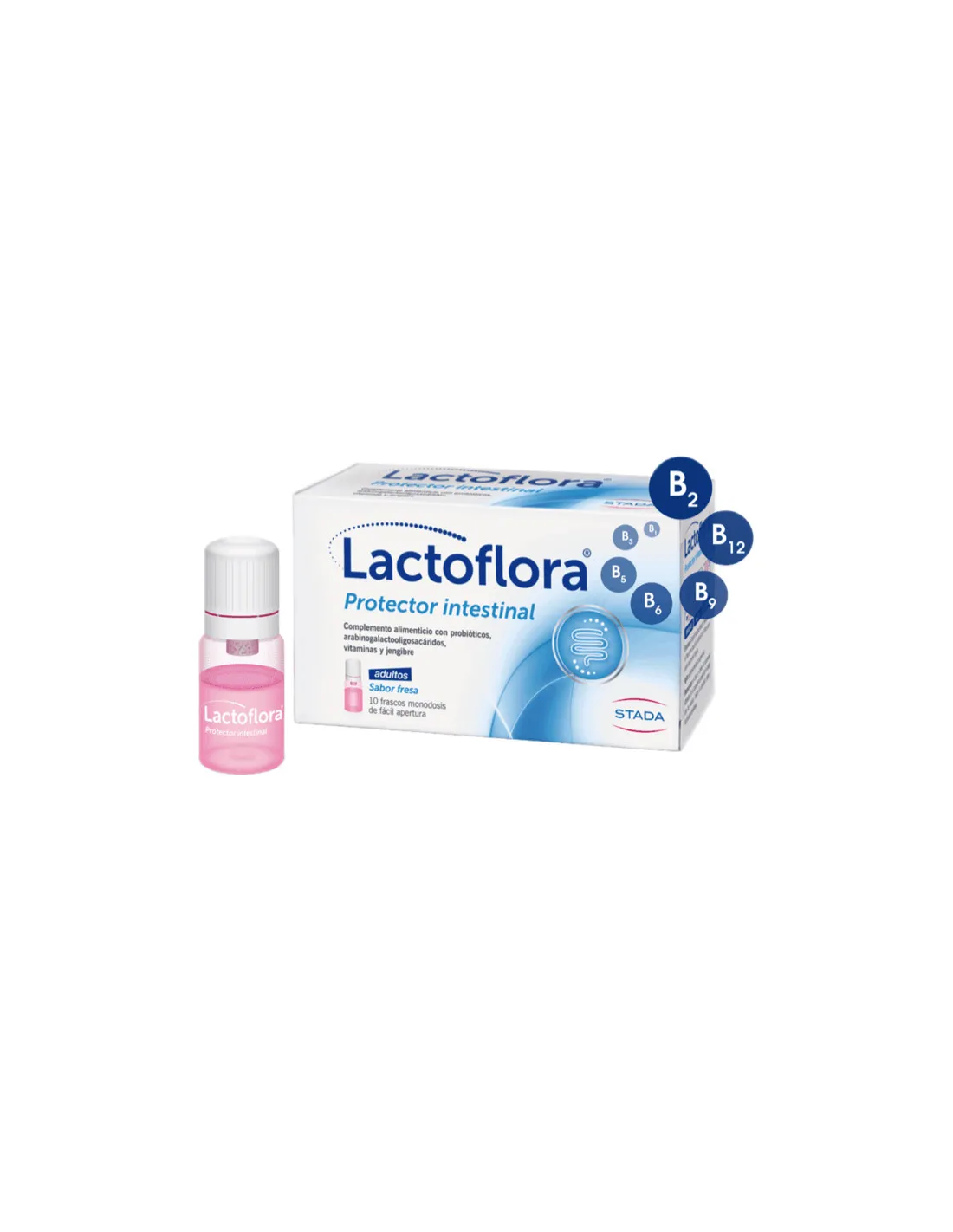 LACTOFLORA PROTECTOR INTESTINAL ADULTOS 10 FRASCOS