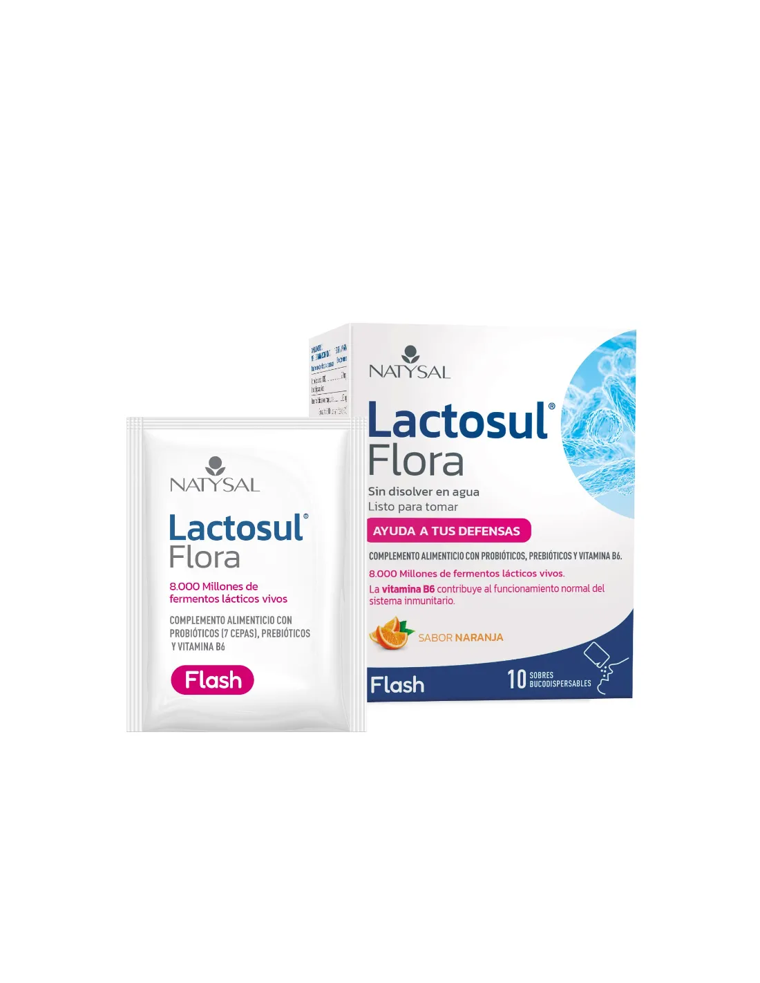 Lactosul Flora Flash Naranja 10Sbrs Bucodisp. de Natysal