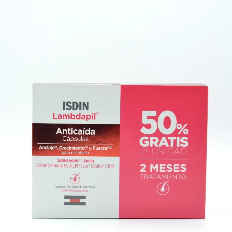 LAMBDAPIL ANTICAIDA 60 CAPSULAS DUPLO 50%DTO