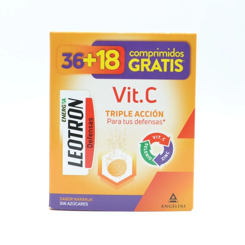 LEOTRON VITAMINA C 36+18 COMPRIMIDOS EFERVESCENTES